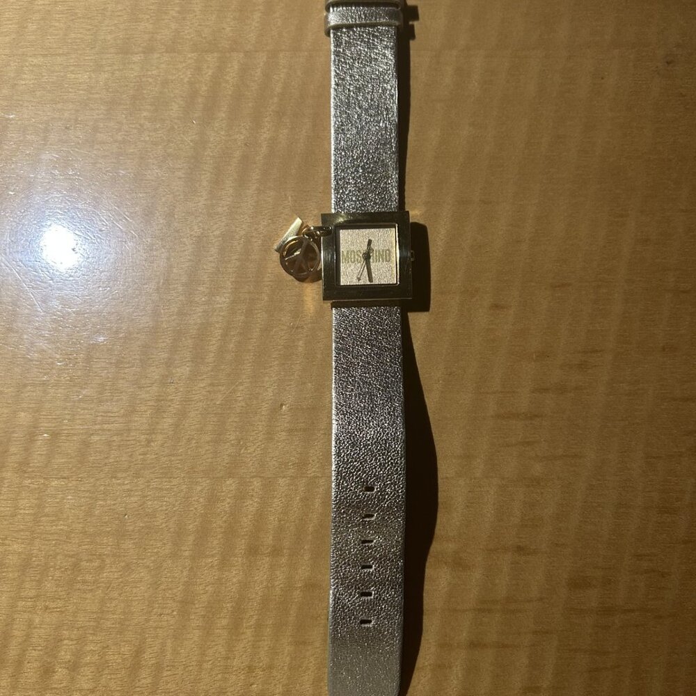 Moschino Watch - Vintage - Gold Leather Strap View 3